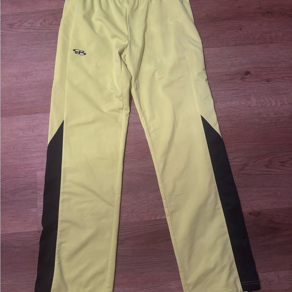 Yellow and Black Track Pants